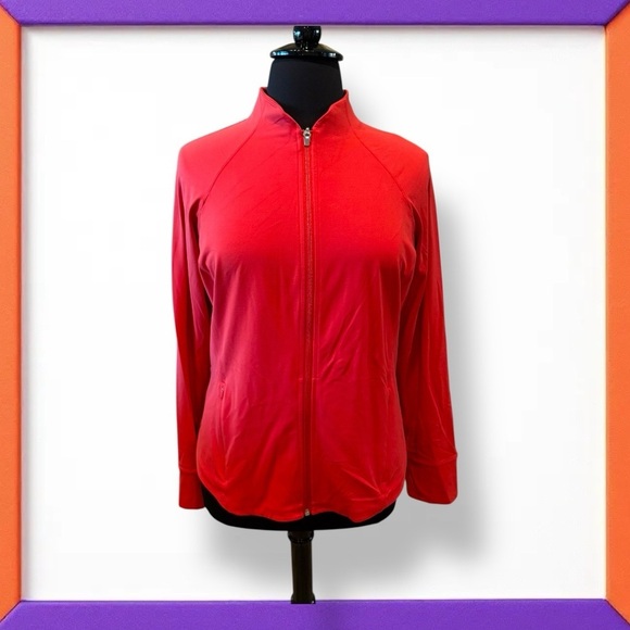 ATHLETA Salutation Jacket - Plus 2X Lychee Red - Picture 2 of 13